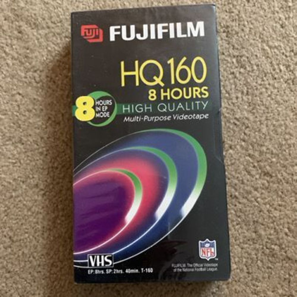 Fujifilm HQ 160 8 Hours High Quality VHS Video Tape